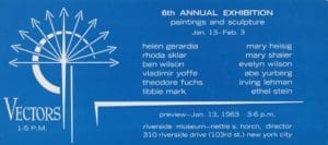 Riverside Museum Vectors 6th Annual Exhibition postcard, 1963 Riverside Museum Vectors 6th Annual Exhibition postcard, 1963