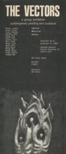 Spencer Memorial Gallery Vectors Group Exhibition of Contemporary Painting and Sculpture postcard, 1964