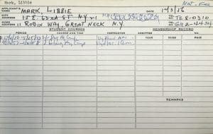 Fig. 5. Libbie Mark’s Art Students League registration card